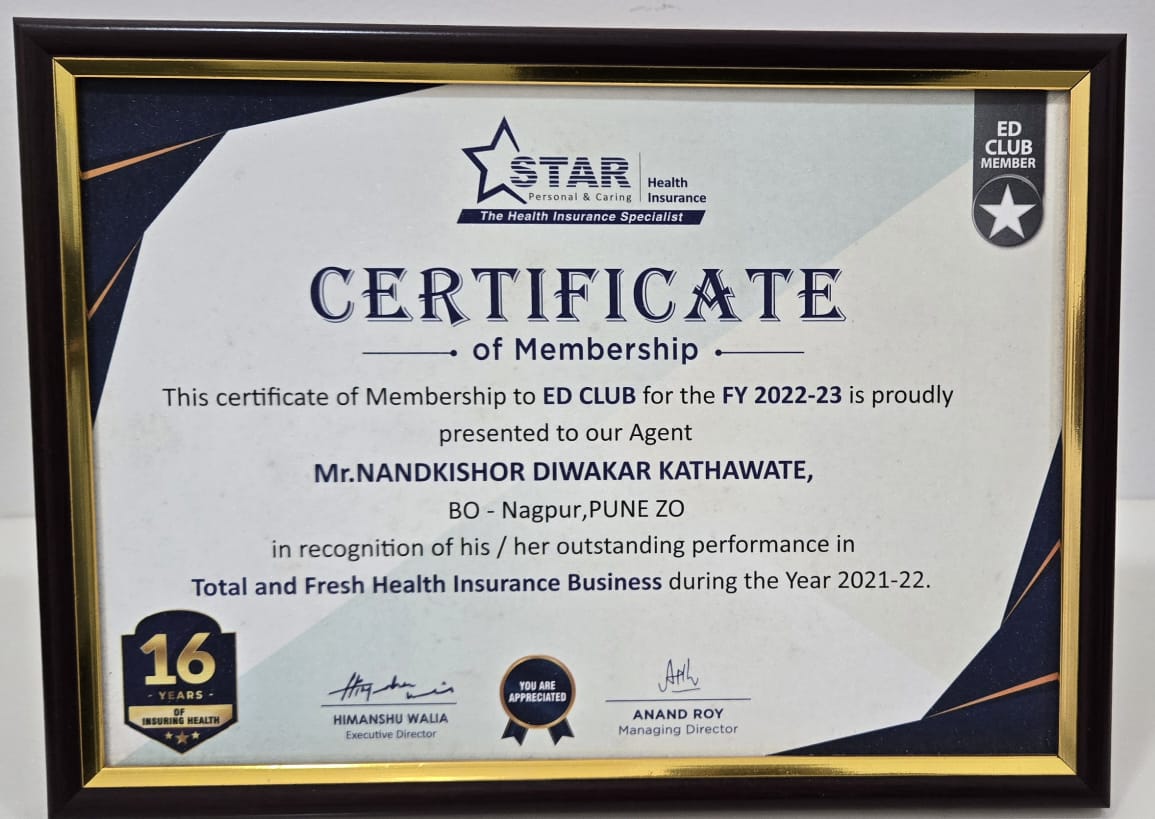 Certificate of Membership